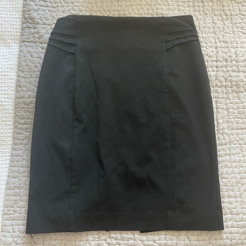 Black Express Pencil Work Skirt